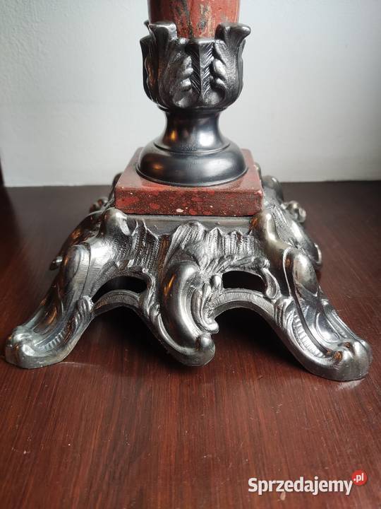 Stara francuska lampa naftowa XIX w 43 Kraków