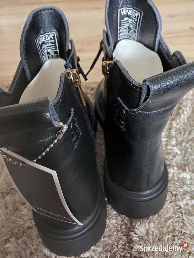 Buty damskie skórzane czarne Venezia rozmiar 38