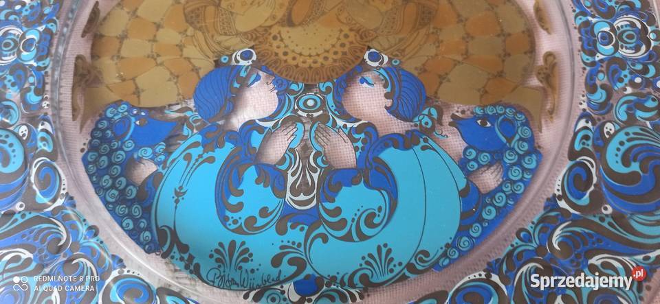 Patera Rosenthal w szkle 1979 r Zaprojektowany Gdańsk sprzedam