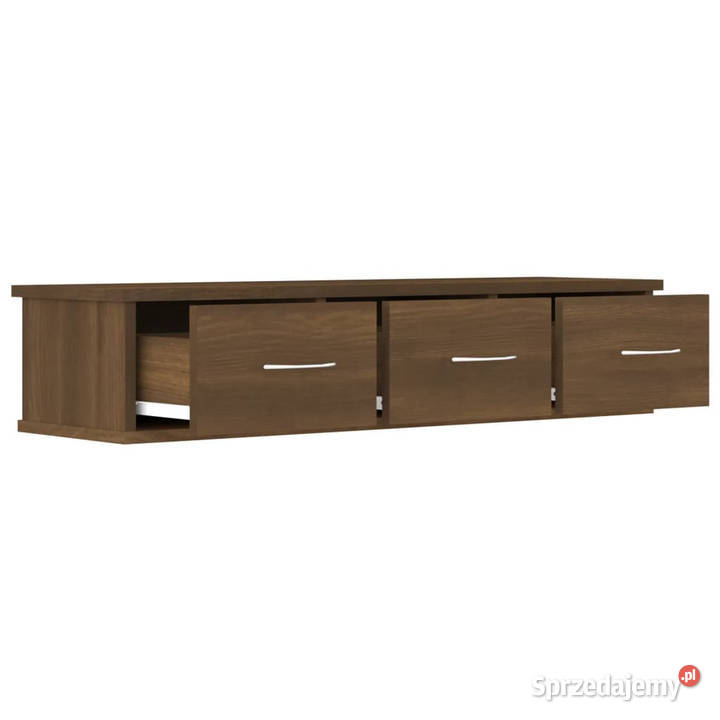 Szafka ścienna brązowy dąb 88x26x185 WM815083 Warszawa
