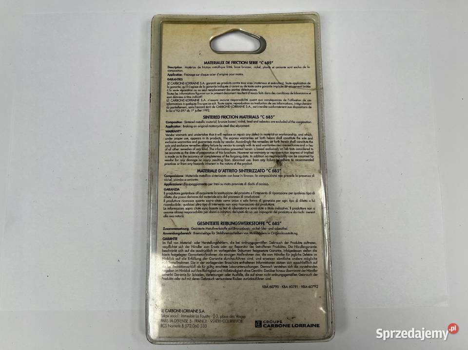 CARBONE LORRAINE Klocki hamulcowe zam EBC FA081 Klocki hamulcowe Łobżenica