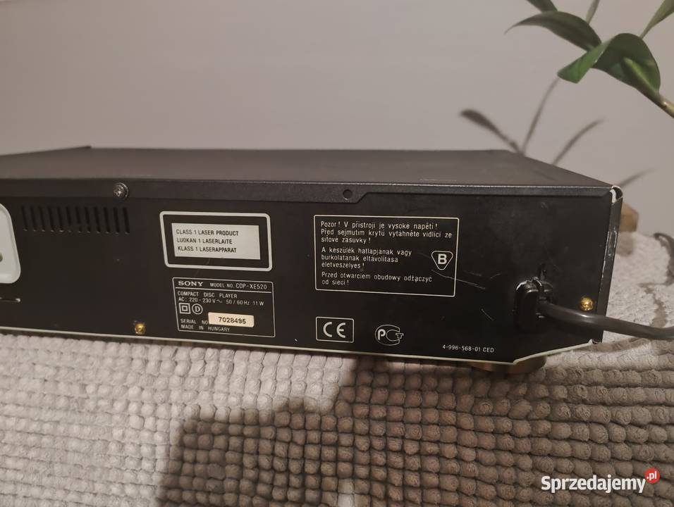 Odtwarzacz CD sony cdp xe model 520 Trzebuska