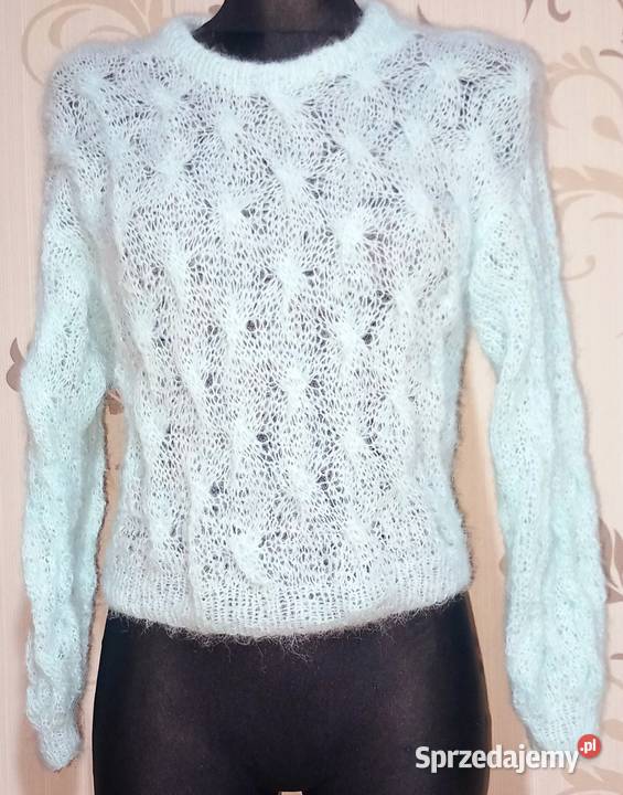 Sweter Chmurka handmade długi Lubliniec