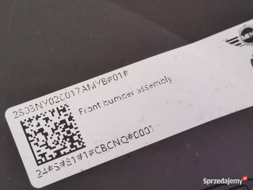 Zderzak Przedni Przód Mini Cooper F65 66 JCW Pleszew sprzedam