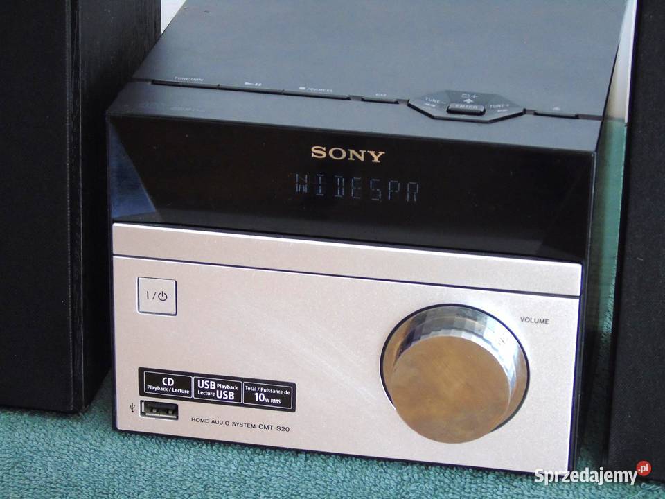 Wieża Sony pilot CD USB mp3 AUX kolumny sprawna Jasło