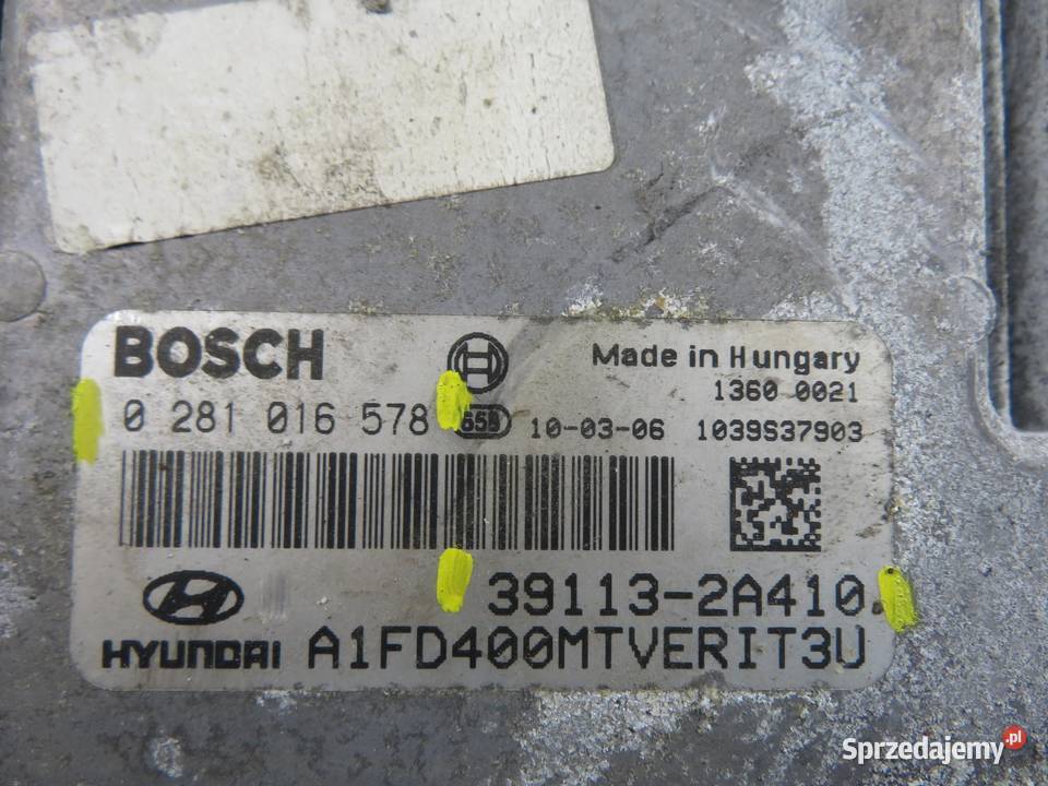 STEROWNIK HYUNDAI i30 16 CRDi 391132A410 osobowe