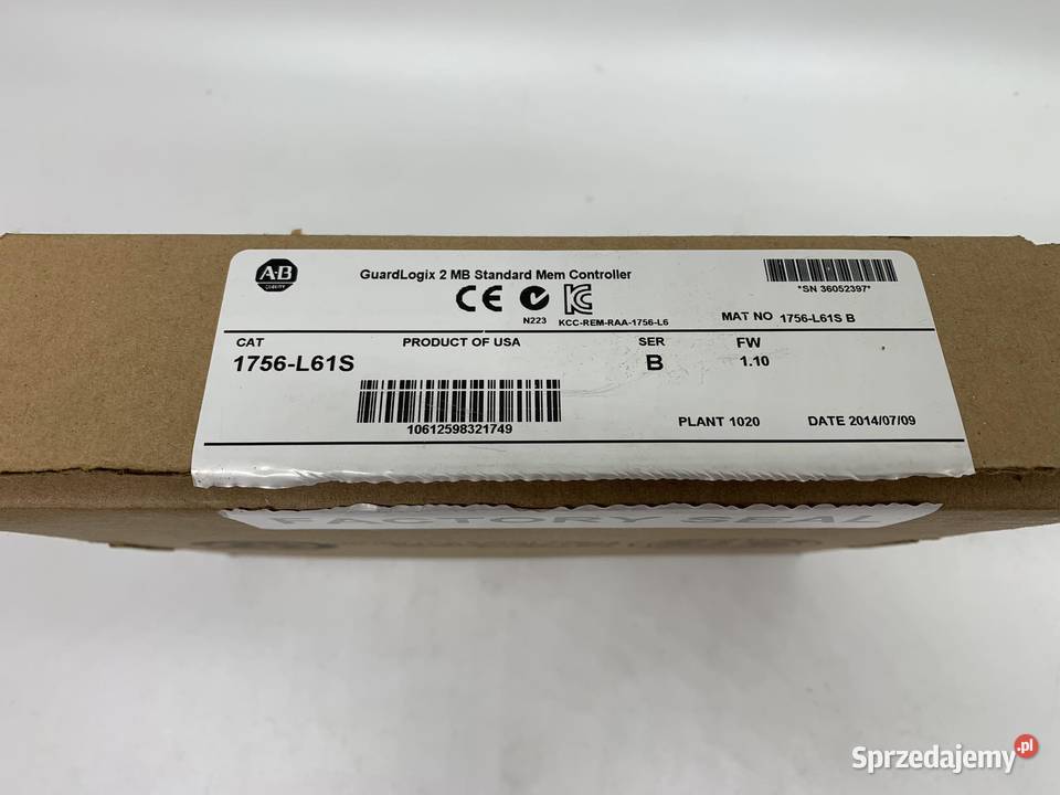 Allen Bradley 1756L61S 1756L61S Logix 5561S Warszawa