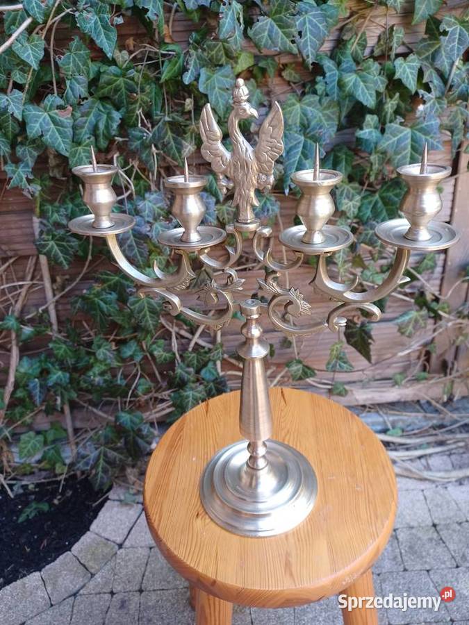 Świecznik Księstwo Warszawskie Mosiądz Kolekcja Poznań sprzedam