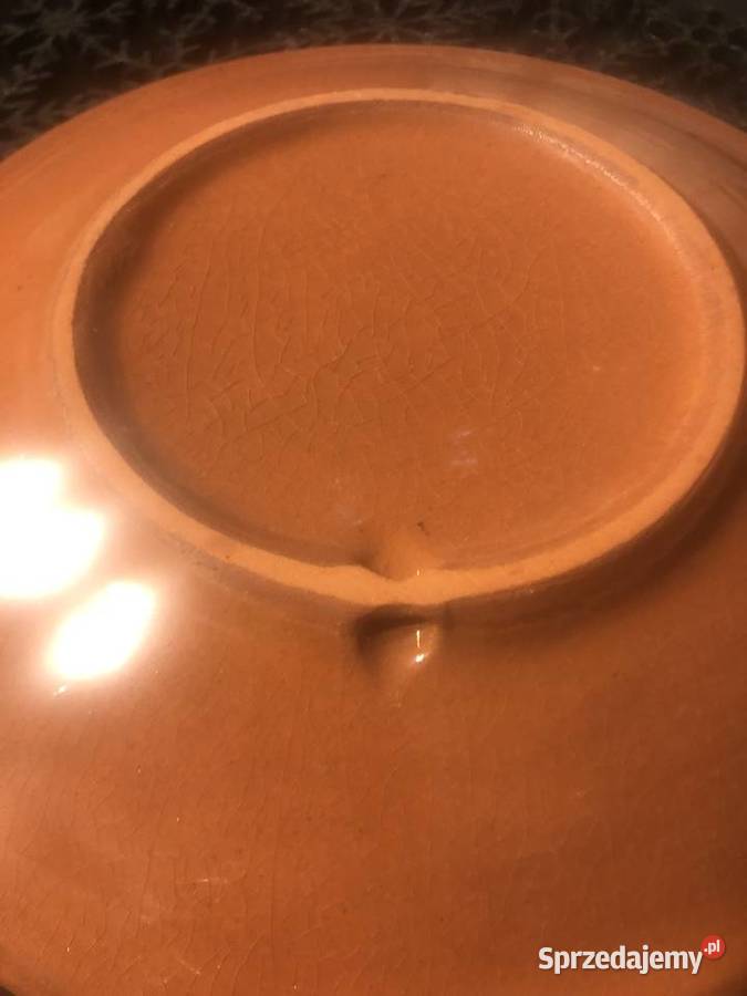 Talerze dekoracyjne Kamionka Łysa Góra 3 różne małopolskie