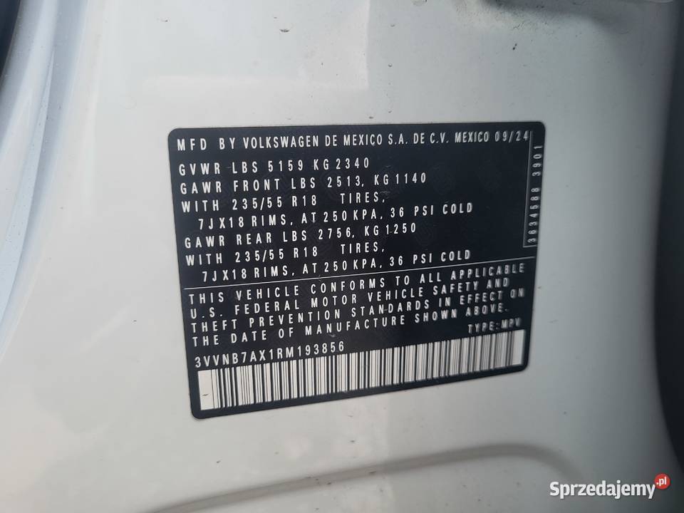 Vw Tiguan Allspace 20tsi Automat Studzienice sprzedam