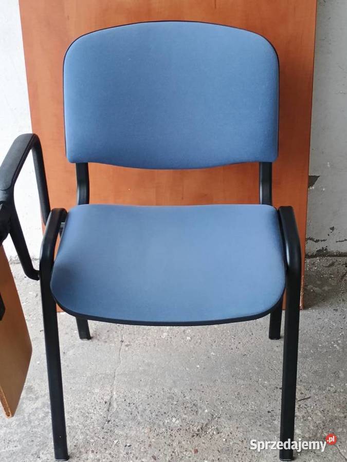 Krzesło ISO konferencyjne niebieskie z pulpitem Warszawa