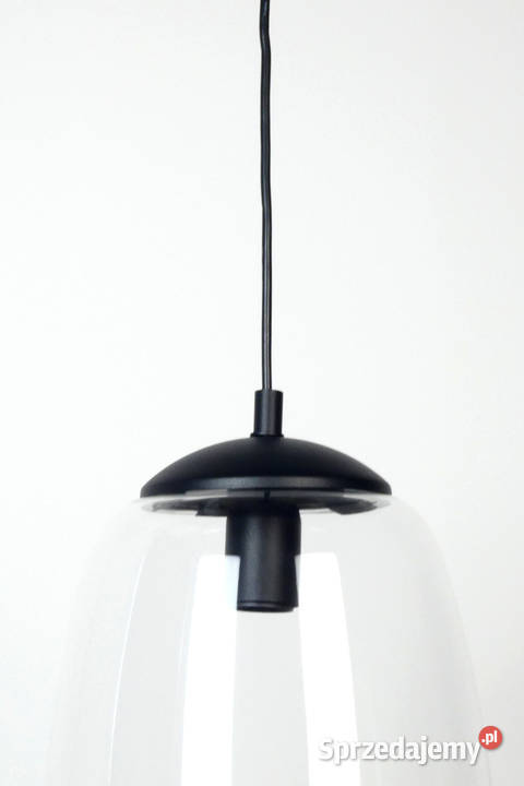 Szklana lampa wisząca owal ABBA Nowe