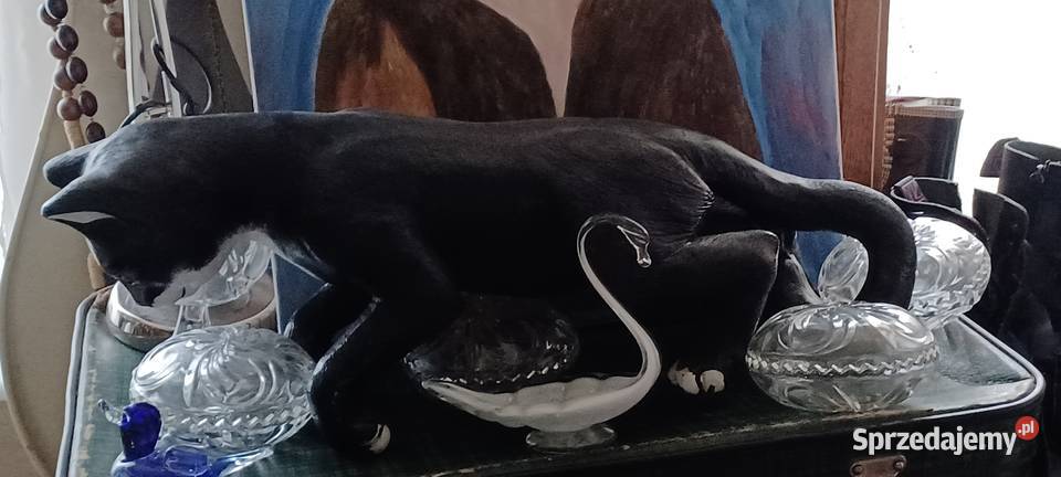 KOT Z ŻYWICY TWARDY CIĘZKI 60 DLUGI STOJĄCY NA 4 czarny Poznań
