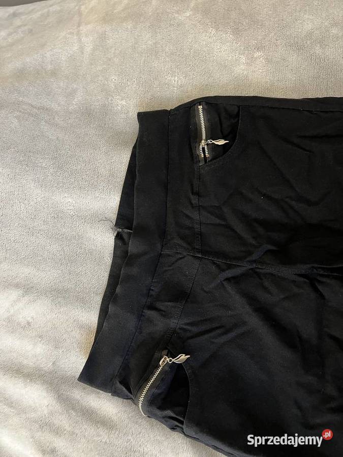 Legginsy rurki spodnie czarne Rozmiar 42(XL) Spodnie Jasło