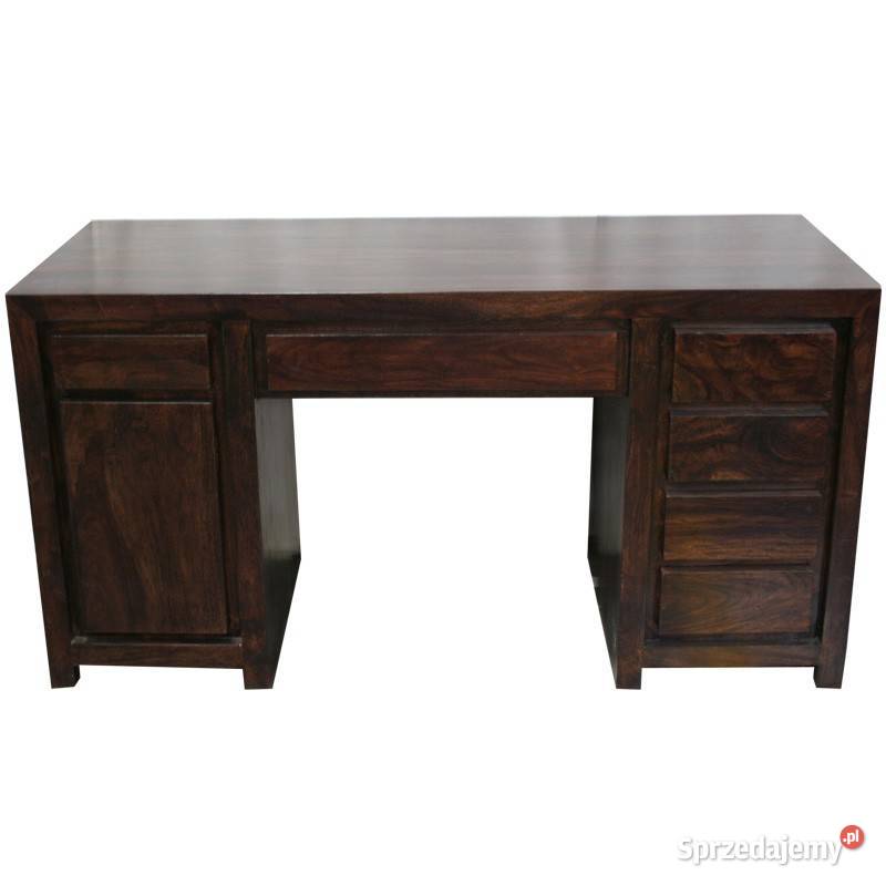 Nowe kolonialne drewniane biurko z palisandru 80634