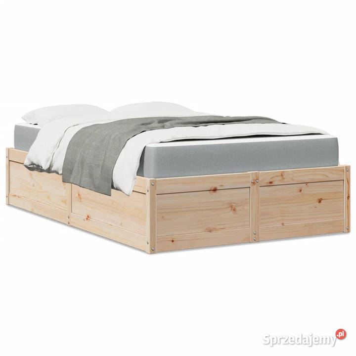 Łóżko z materacem 120x200 lite drewno sosnowe Warszawa