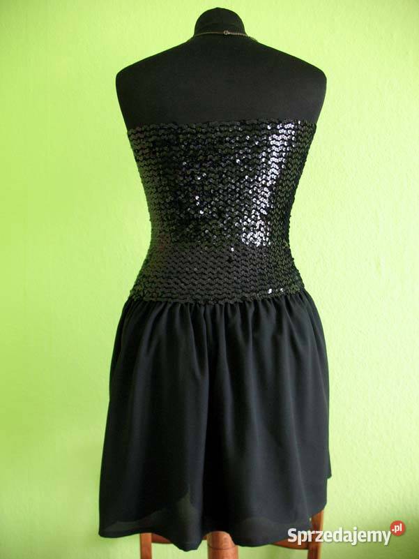 Elegancka sukienka Mini 36 s 38 m biust 6090 Bez wzoru Spódnice i sukienki mazowieckie