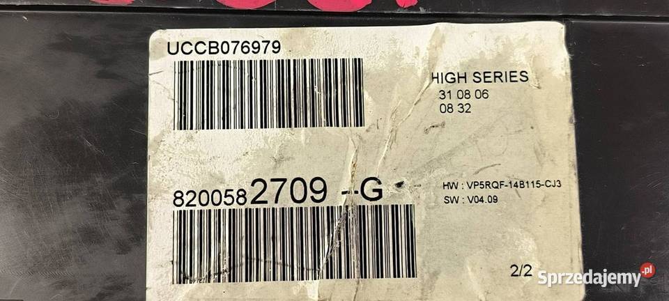 LICZNIK ZEGAR RENAULT CLIO III 8200582709G Lipno sprzedam