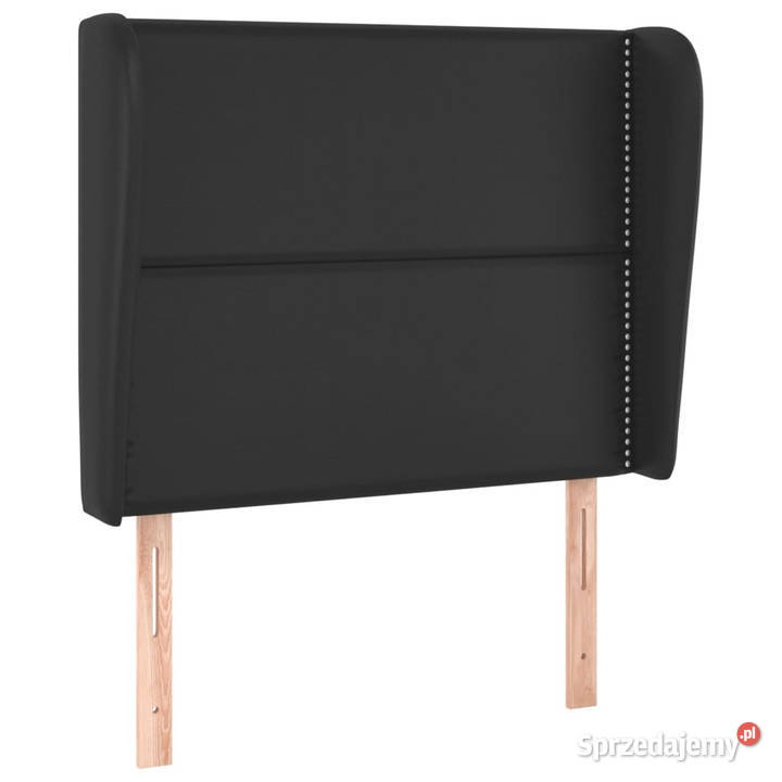 Zagłówek uszak czarny 93x23x118128 sztuczna Warszawa
