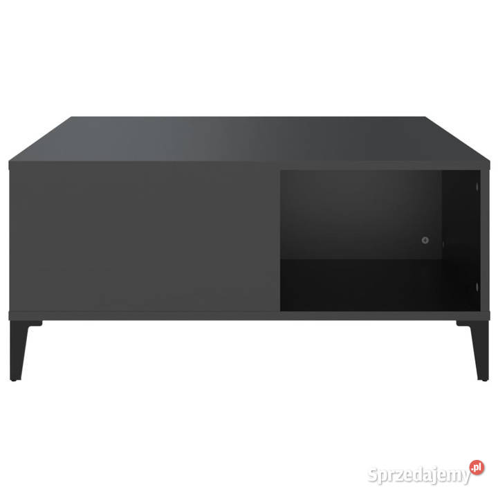 Stolik kawowy czarny 80x80x365 materiał Meble Warszawa