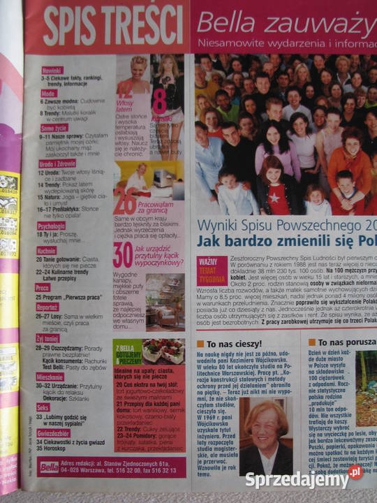 Magazyn Bella 18 i 28 z 2003 r Brzegi sprzedam