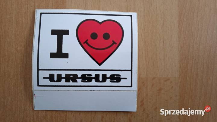 Ursus naklejka kocham Ursus