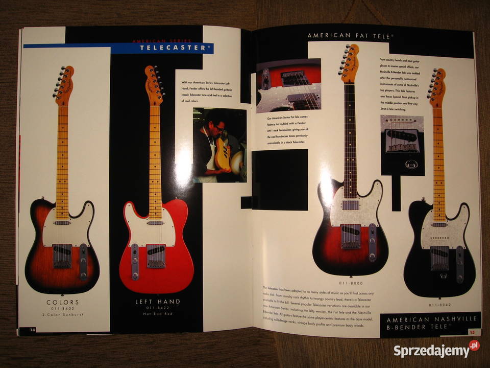 Fender American Series Guitars katalog broszura Fender Kępice