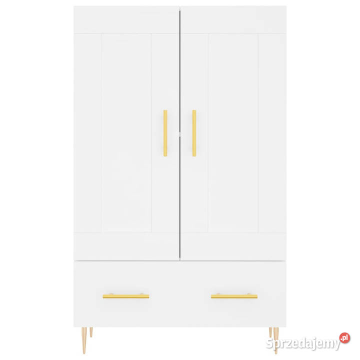 Wysoka szafka biała 695x31x115 materiał Warszawa sprzedam