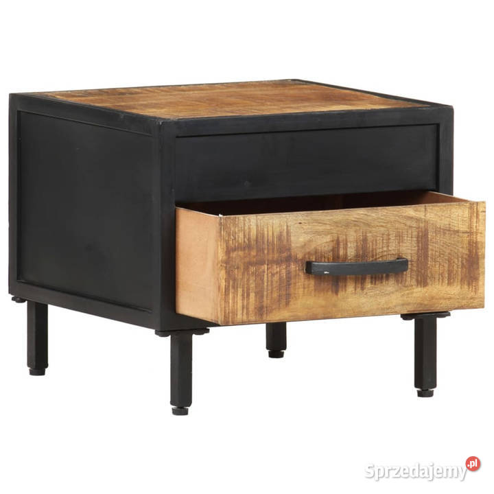Szafka nocna 40x40x35 surowe drewno mango Warszawa