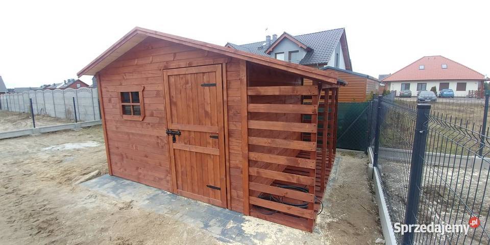 Domek ogrodowy narzędziowy 3x3 z drewutnią 1m Wrocław