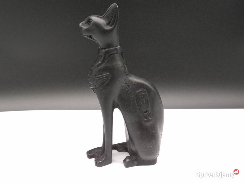 Figurka Egipski Kot Bogini Bastet Czarna
