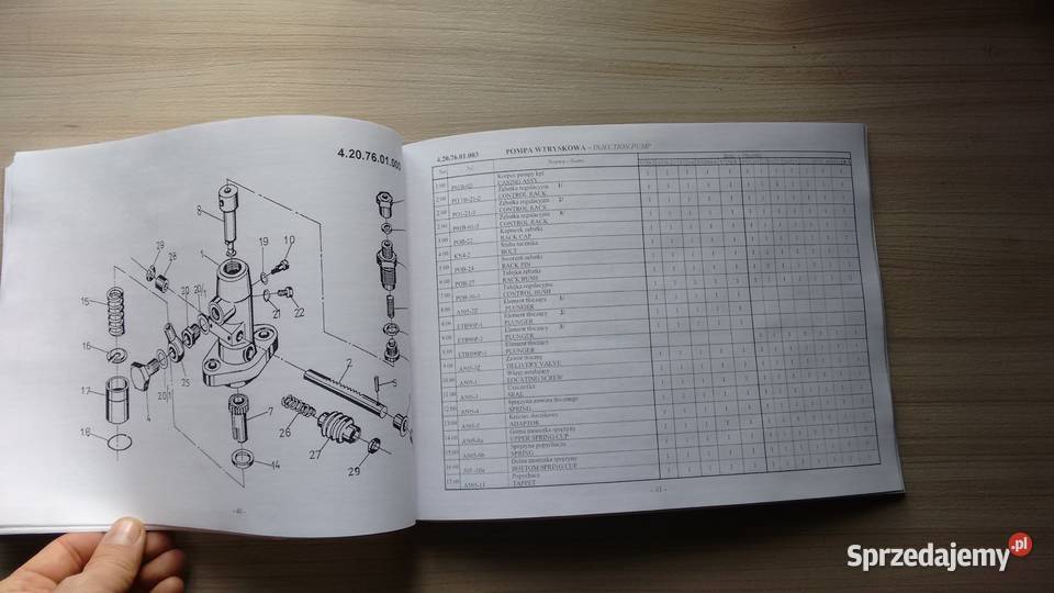Andoria s 320 s321 katalog części podkarpackie Stalowa Wola
