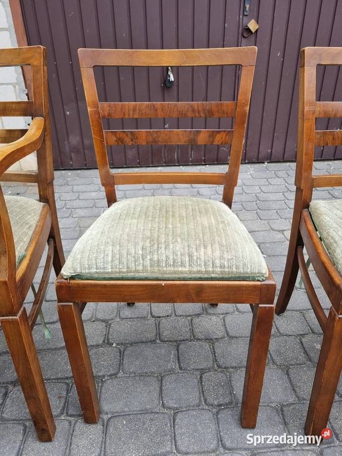 Zestaw krzeseł Artd Devo antyk vintage Sękocin Nowy sprzedam