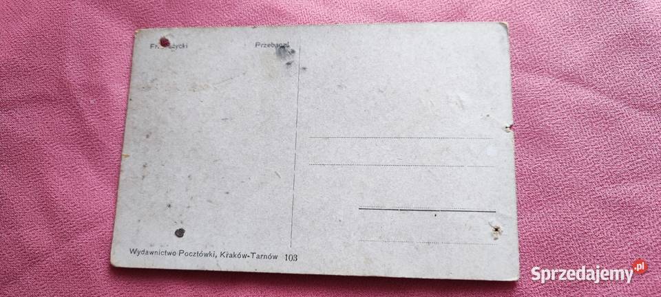 Pocztówka Przebacz scenka dworska 1920r Kolekcje Wrocław