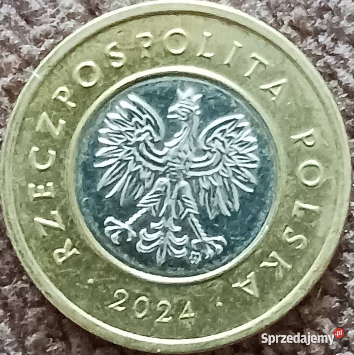 2 Złote 2024 r Destrukt około mennicze Konin
