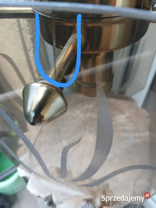 Mosiężna lampa wisząca vintage Łódź