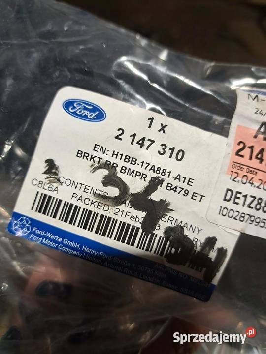 ślizg mocowanie zderzaka prawy Tył Ford Fiesta osobowe dolnośląskie