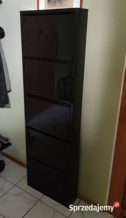 Szafka na buty metalowa czarna