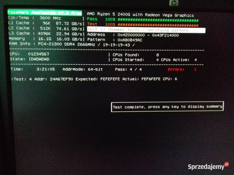Kingston DDR4 2x8GB16GB PC42666MHz CL19 DDR42666 Bydgoszcz