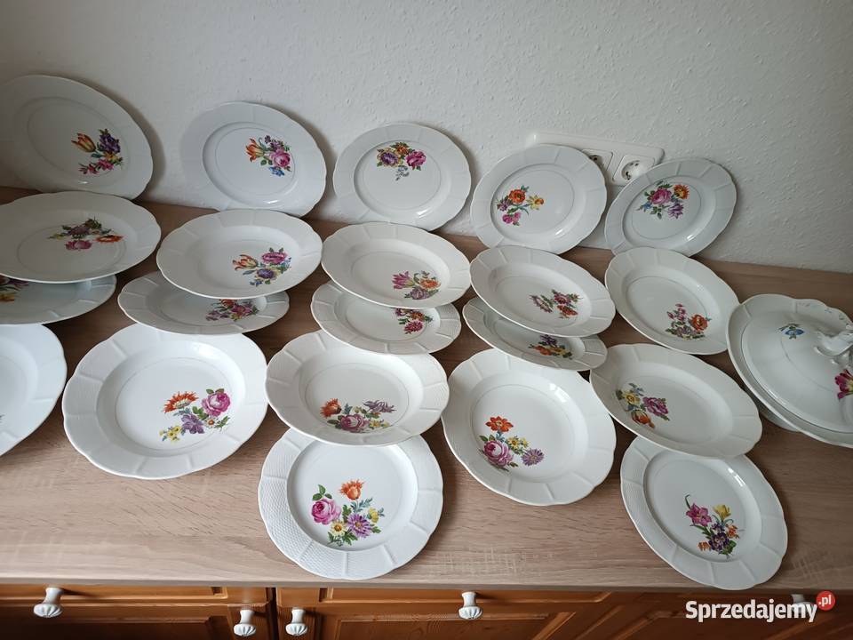 Zestaw obiadowy Dresden Porcelana i szkło małopolskie Gorlice