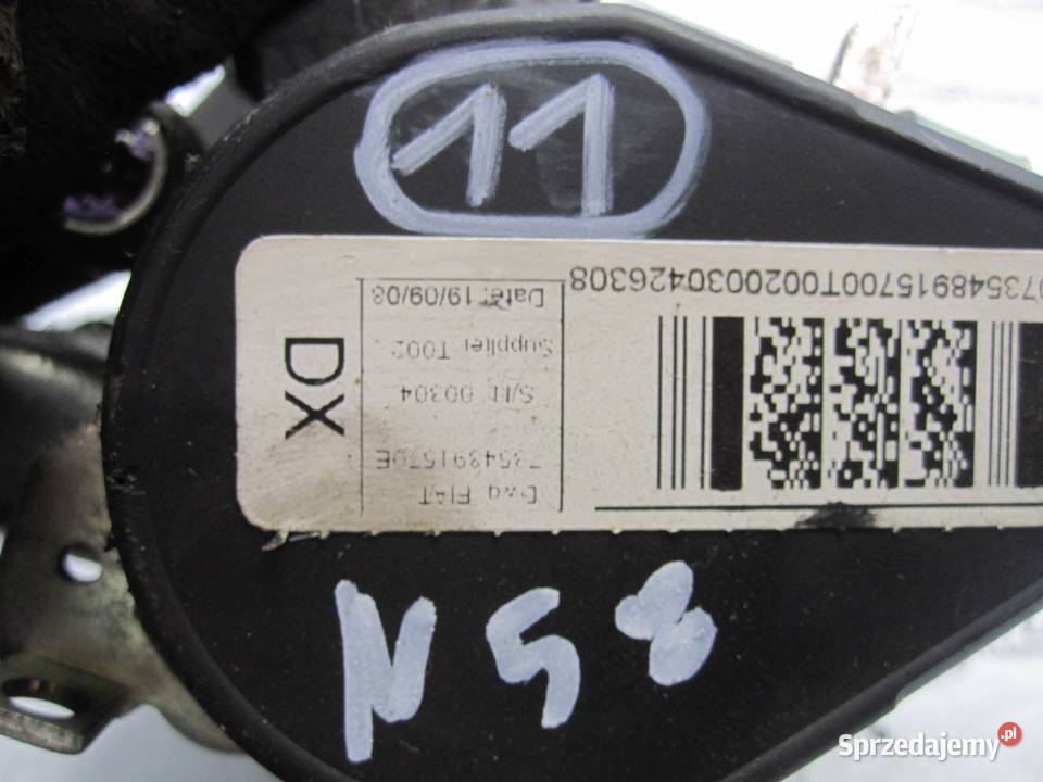 FIAT PUNTO II 05r pas bezpieczeństwa prawy przód świętokrzyskie Kielce