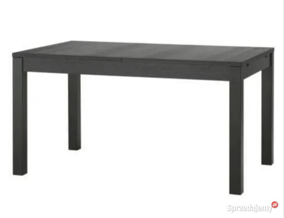 Stół rozkładany czarny Ikea Bjursta XXL Tuchom