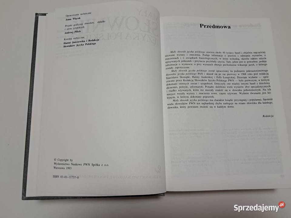 Książka Mały słownik języka polskiego 1997 r do małopolskie Kraków