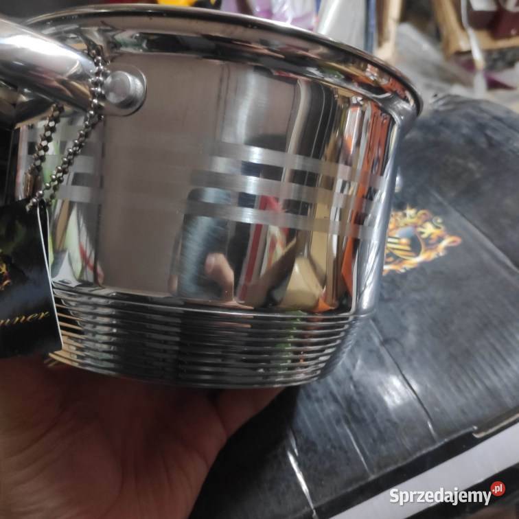 Garnki zestaw 6 samych garnków z grubym dnem łódzkie Łódź