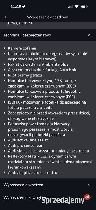 Sprzedam Audi Q5 SPORTBACK GWARANCJA Strzyżew