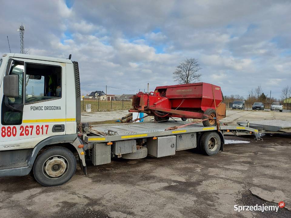 Transport prasa kostkujaca rolująca sipma laweta Tuchów