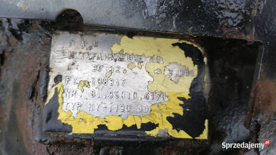 MAN TGM Most napędowy HY1130 3712 Układ napędowy Rzędowice