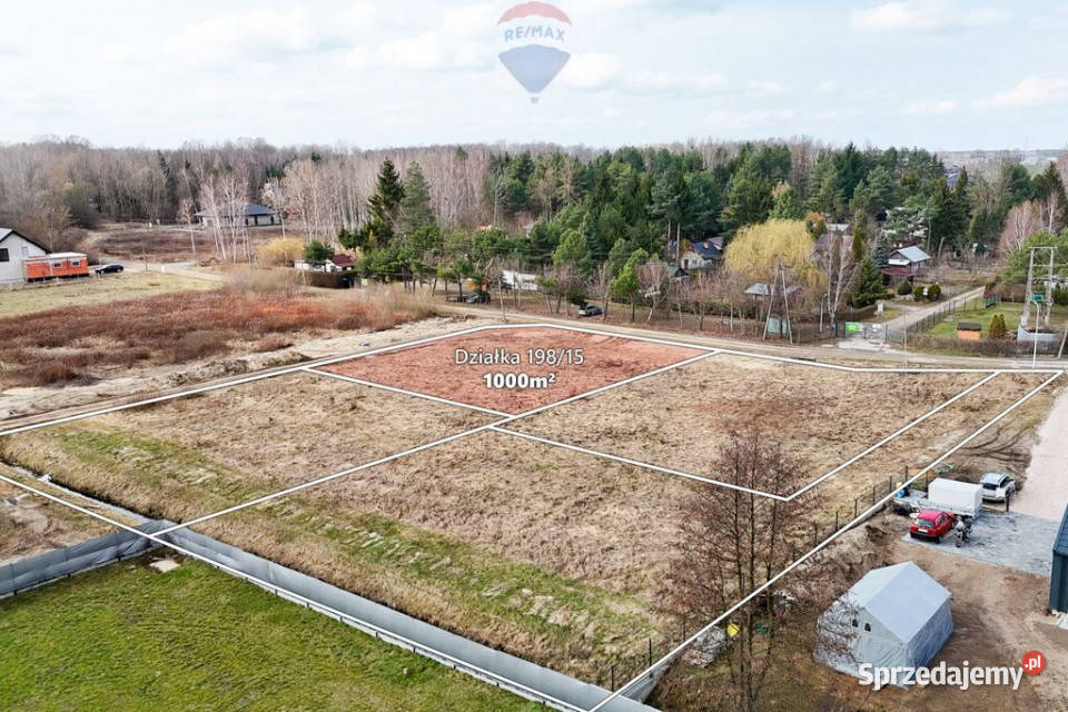 Działka 1000 m MPZP Kajetany gmina Nadarzyn budowlana