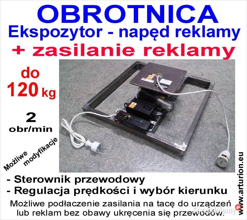 PODEST OBROTOWY Obrotnica napęd reklamy do 120 1