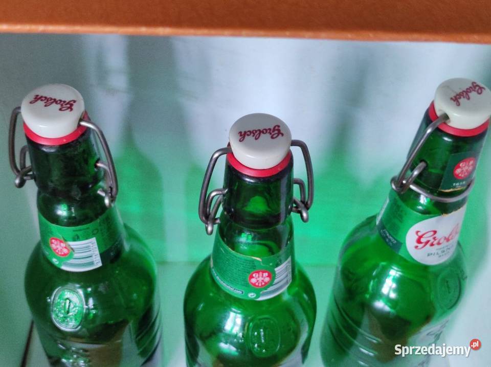 grolsch puste butelki szklane grube szkło na zielony Kielce
